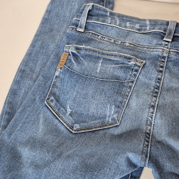 Paige Verdugo Ultra Skinny Low Rise Distressed Jeans - Size 27   ** Light Stains - Picture 7 of 12